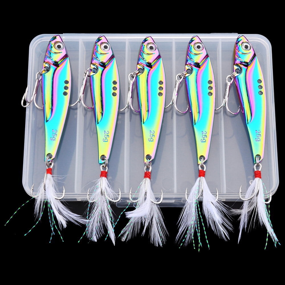 Mixfeer Fishing Lures, 6cm 15g Hard Bait Crankbait, Treble Hooks
