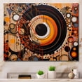 thumbnail image 1 of Designart Abstract Wall art decor, Abstract wall art Print, Captivating Abstract Forms I , Orange Modern Canvas wall art, 32x16 inches, 1 of 5
