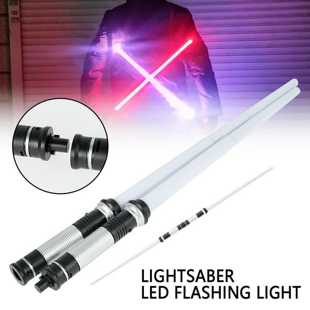 2PCS LED Lightsaber Light Up with 7 Color Changing Operated Luminous Saber Toy,Luminous Lightsaber Star Sword,2 in 1 Connectable Lightsaber for Kids Gift Kids Gift(silent) - Walmart.com