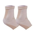thumbnail image 1 of Ankles Brace Sweat-absorbing Nonslip Sports Sock Elastic Breathable Compression Protective Unisex Gym Injury Recovery Support Skin Color L, 1 of 9