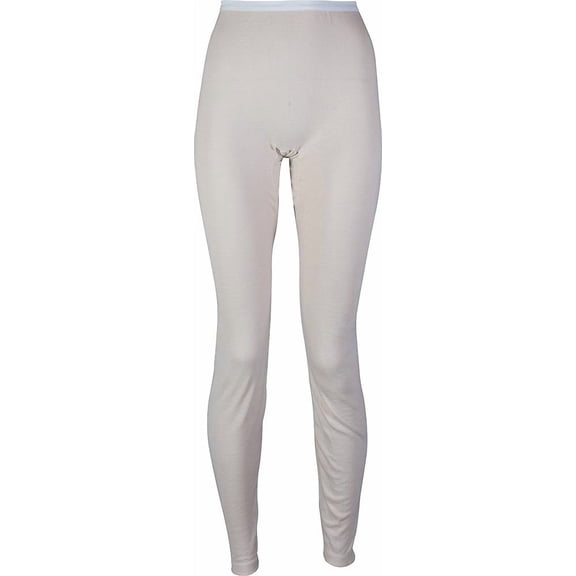 Indera Ladies HydoPur Lightweight Rib Knit Thermal Long John Pant 34204-Small (nude)