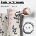 thumbnail image 2 of Outdoor Curtains for Patio Waterproof, Grey Pink Botanical Outdoor Privacy Panels Grommet, Rustic Country Spring Floral Summer Leaf Blackout Outside Curtains for Porch/Cabana 54"x84", 2 Panels, 2 of 8