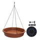 thumbnail image 3 of Baño para pájaros colgante, bebedero para pájaros, comedero para pájaros, fuente de agua Solar para patio exterior, cubierta, 3 of 9
