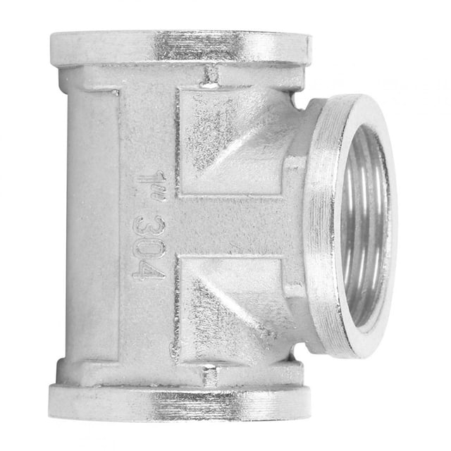 Easy Install No Leakage Tee Connector, Wear-resistant Threaded Pipe Connector, For Building Materials Hardware Plumbing Gas 1in X 1in X 1in Female Thread