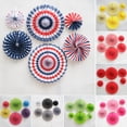 thumbnail image 1 of 6Pcs Paper Fan Wall Decoration Background Ceiling Hanging Ornaments for Fall Autumn Party Baby Shower Graduation Birthday Wedding, 1 of 7