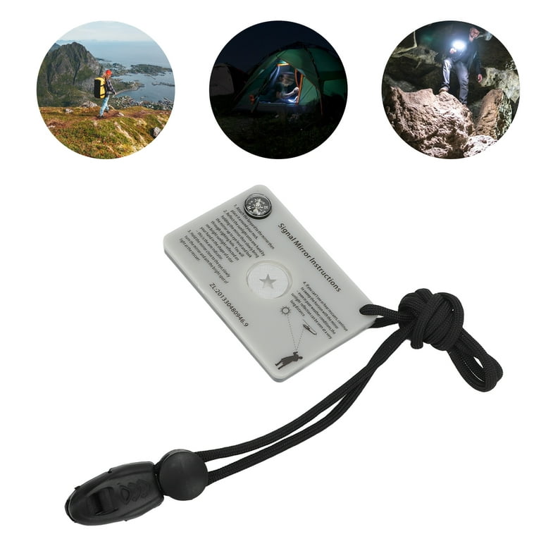 Signal Mirror Small Mirror For Outdoor Camping Survival Hiking Emergency  Signaling Mirror 