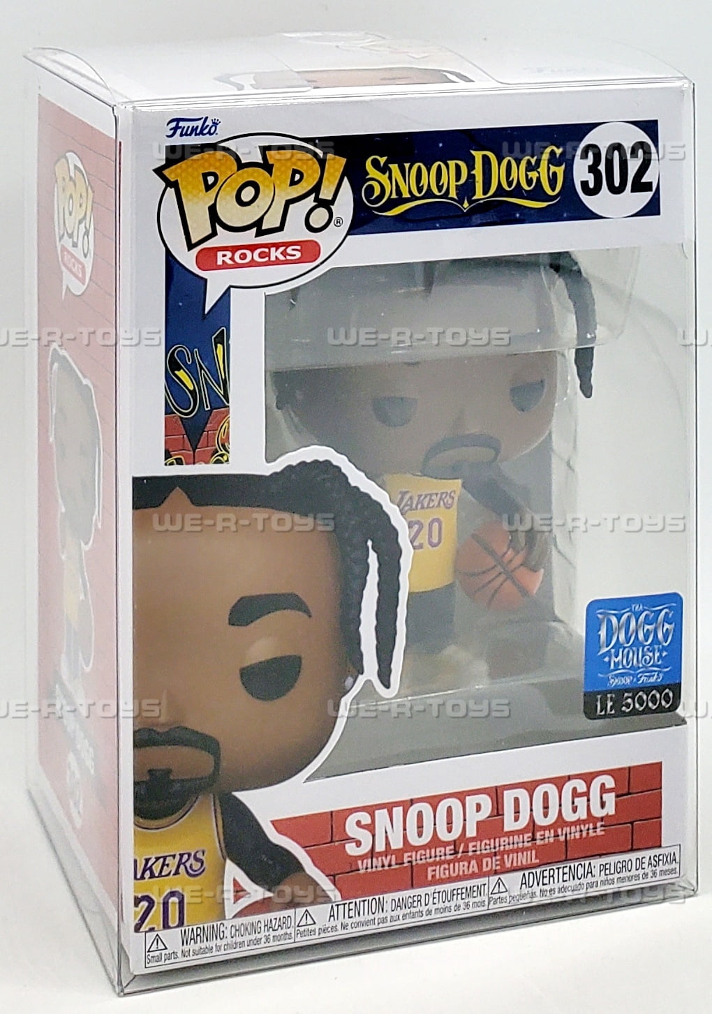 Funko POP Rocks Snoop Dogg Yellow Lakers Jersey 302 Vinyl Figure