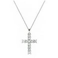 thumbnail image 5 of Elegant Cross Necklace in Silver & Pink - Thoughtful Jewelry Gift for Family, Friends or Lovers., 5 of 9