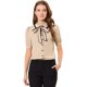 thumbnail image 1 of Blusa de Trabajo de Manga Corta Allegra K Rosa claro L, 1 of 5