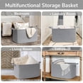 thumbnail image 4 of Cesto Grande para Almacenamiento de Juguetes Goodpick 55x38x30 cm Gris, 4 of 7