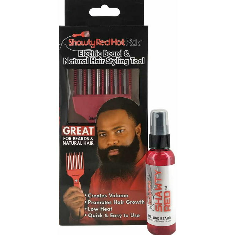 Shawty Red Hot Pick Electric Beard & Natural Hair Styling Tool