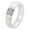 White, variant on Women's Ceramic Classic Cubic Zirconia Inlay Ring Engagement Wedding Band Black Size 10