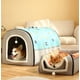 thumbnail image 3 of Warm Winter Cat Dog Bed Mat Deep Sleep Tent Cozy Geometric House Nest Removable Washable for Medium Large Dogs Pet Supplies ShopWise Round, 3 of 11