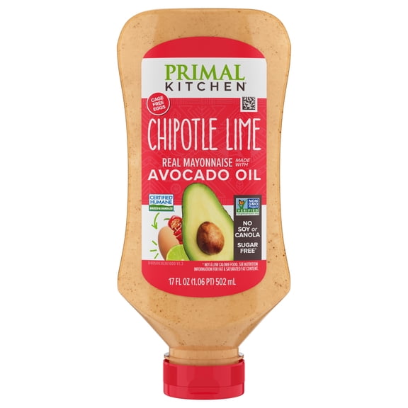 Primal Kitchen Squeeze Chipotle Lime Mayo made with Avocado Oil 17 oz