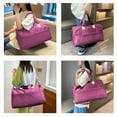 thumbnail image 4 of LACKUST Travel Luggage Handbag Gym Bag Travel Bag With Trolley Case Rainproof Bag Travel Luggage Handbag Shoe Shoulder Bag Wet And Dry Separation Gym Bag,Purple, 4 of 9