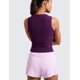thumbnail image 2 of Musculosa CRZ YOGA Cloudweight con frunces lateral Ciruela Magenta L, 2 of 4