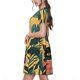 thumbnail image 2 of Balery Cat Hiding In Potted Plants Vestidos sueltos de manga corta para mujer, vestidos de verano 2025, vestidos casuales de corte A con vuelo., 2 of 6