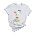 thumbnail image 2 of Xuety Women's Summer Tops 2026 Easter Short Sleeve Shirts Summer Outfits Spring Dressy Easter Eggs Casual Clothes, 2 of 6