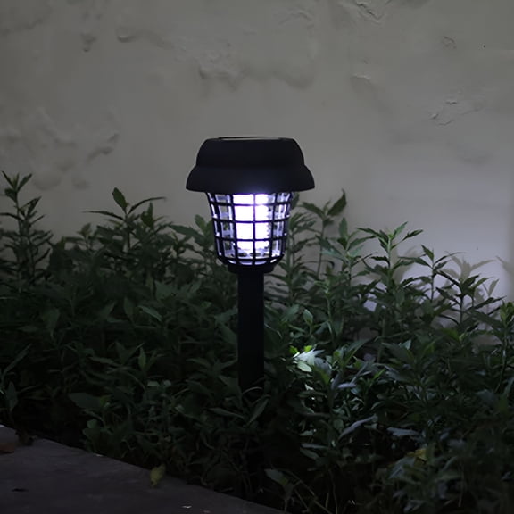 HIBIBUD 2026 New 2Pc Solar Powered Led Light Mosquito Pest Bug Zapper Insect Lamp Garden for Garden, Patio, Backyard, Outdoor Spaces, Lawn, Camping, Balcony