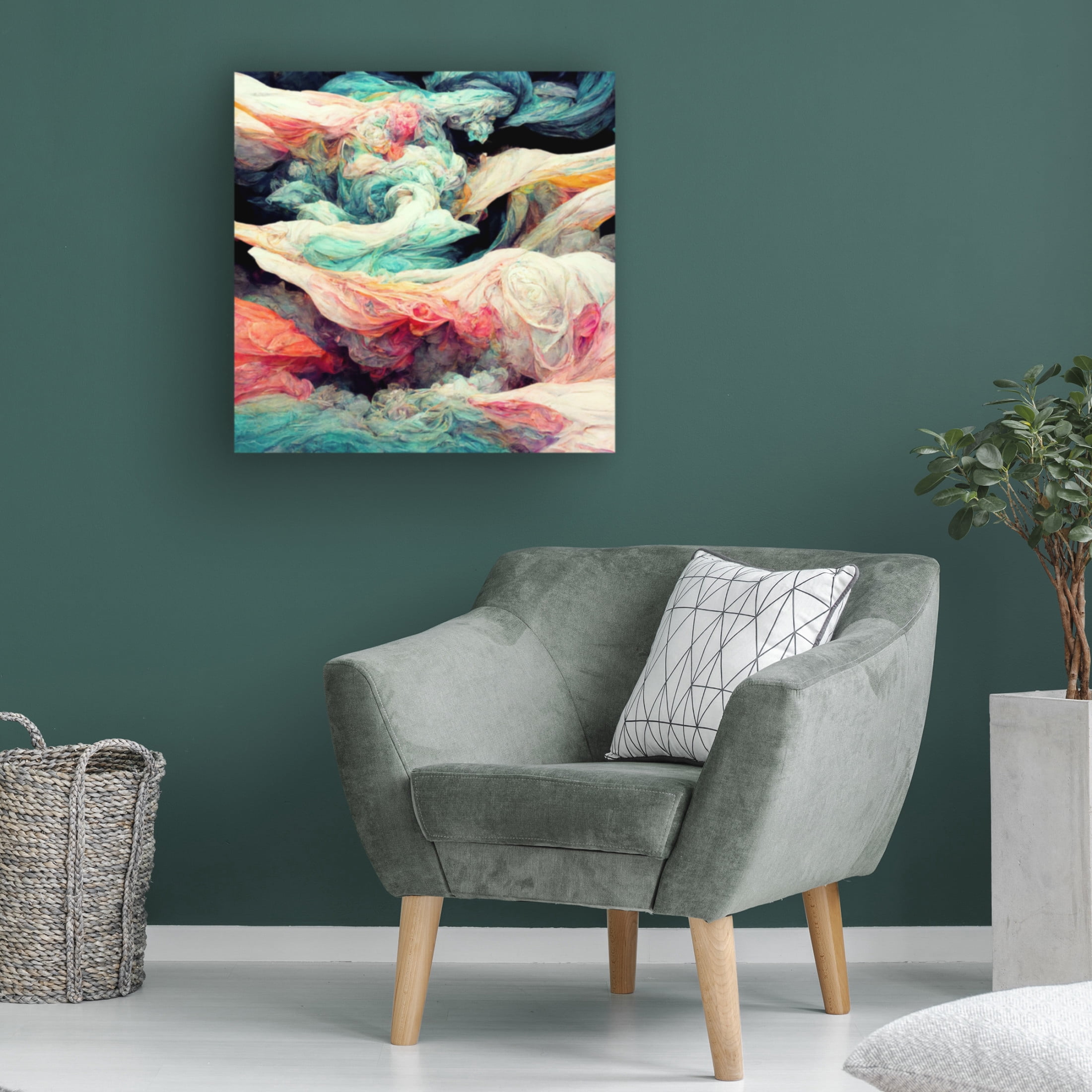 Canvas Wall Art - Sasha 'K Dreams II' Wall Art for Living Room, Bedroom, or Office Décor by Trademark Fine Art - 14 x 14 Inches