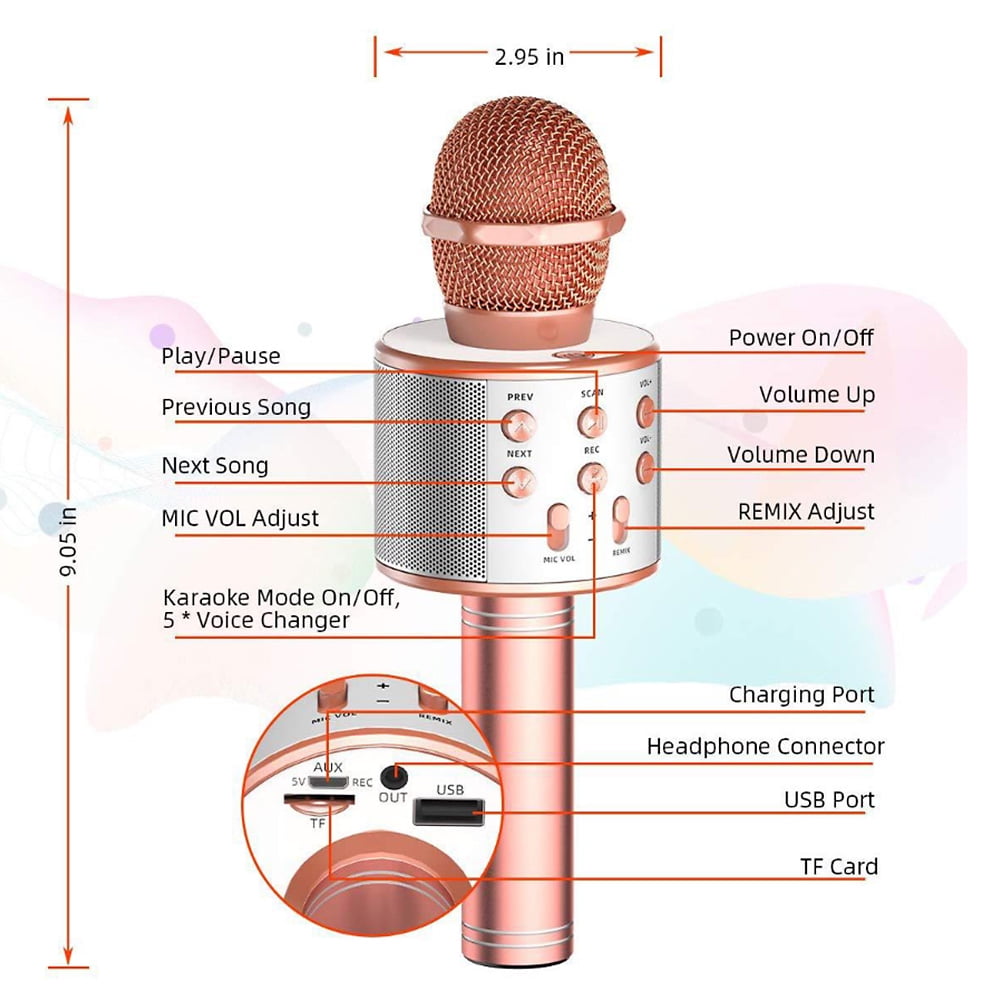 wireless microphone hifi speaker