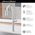 thumbnail image 5 of American Standard 4803.300 Studio S 1.8 GPM Single Hole Pull Down Kitchen Faucet - Brushed, 5 of 7