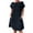 Black, variant on ZZwxWA Womens Dresses Short Sleeve Fashion Oversize Cap Sleeve High Waist Loose Summer Vacation Outdoor Pullover Cute Party Solid Mini Dress Crewneck Dresses Black S