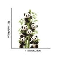 thumbnail image 3 of Hxlamzoo Adorable Panda Wall Decals - Multi-Scene Home Decor Stickers for Nursery, Living Room & Bedroom Aesthetic Enhancement, 3 of 6