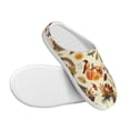 thumbnail image 3 of Lsque Autumn Vintage Pattern Womens Comfort Cotton on Scuff With Memory Foam and Anti-skid Sole Slipper-46/47, 3 of 7