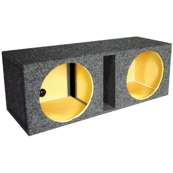 12 in. Dual Vented Slot Ported Empty Woofer Box