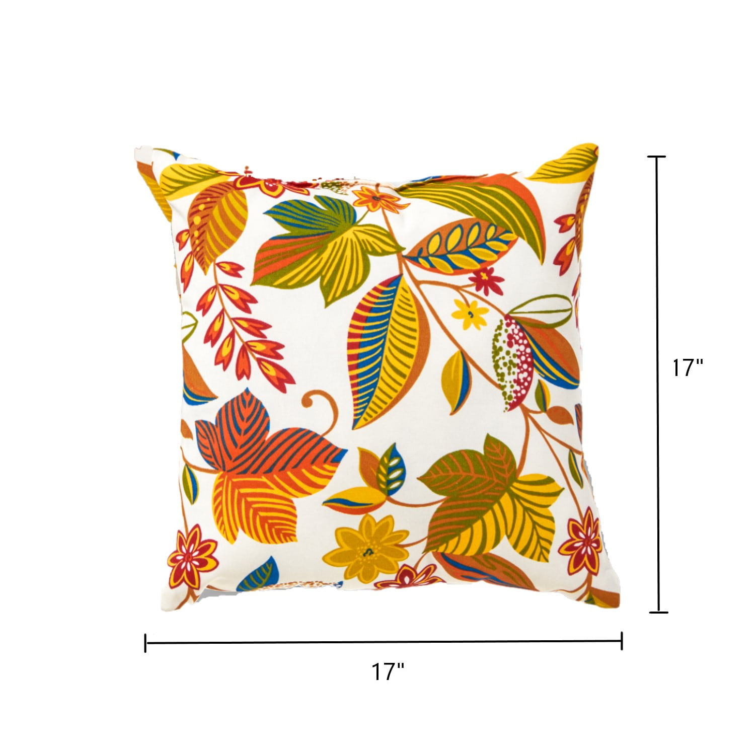 Greendale Home Fashions 17'' x 17'' Reversible Outdoor Throw Pillow, Set of 2, Esprit Floral