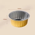 thumbnail image 5 of 20PCS Reusable Aluminum Foil Cup Pudding Cake Mold Air Fryer Tinfoil Box Small Baking Tray Tinfoil Cups Baking Pastry Tools FU, 5 of 8