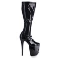 thumbnail image 2 of TRAMP-2000, 7 1/4" Heel 4 1/4"  Strech Knee High Boot Side Zip, 2 of 4