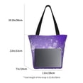 thumbnail image 3 of Easygdp Snowfall Sky White Purple Bolso de Hombro para Mujer, Bolso Bandolera y Cartera de Mano Elegante para Uso Diario, 3 of 6