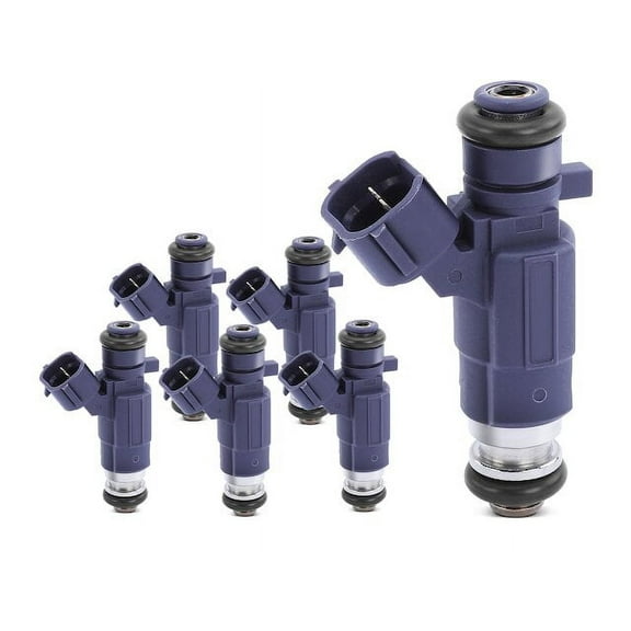 Fuel Injector Kit 6 - Compatible with 2000 - 2001 Nissan Maxima 3.0L V6 Naturally Aspirated
