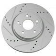 thumbnail image 2 of Geelife Performance Front Drilled Slotted Coated Brake Rotor Set For Honda Accord CR-V, 2 of 9