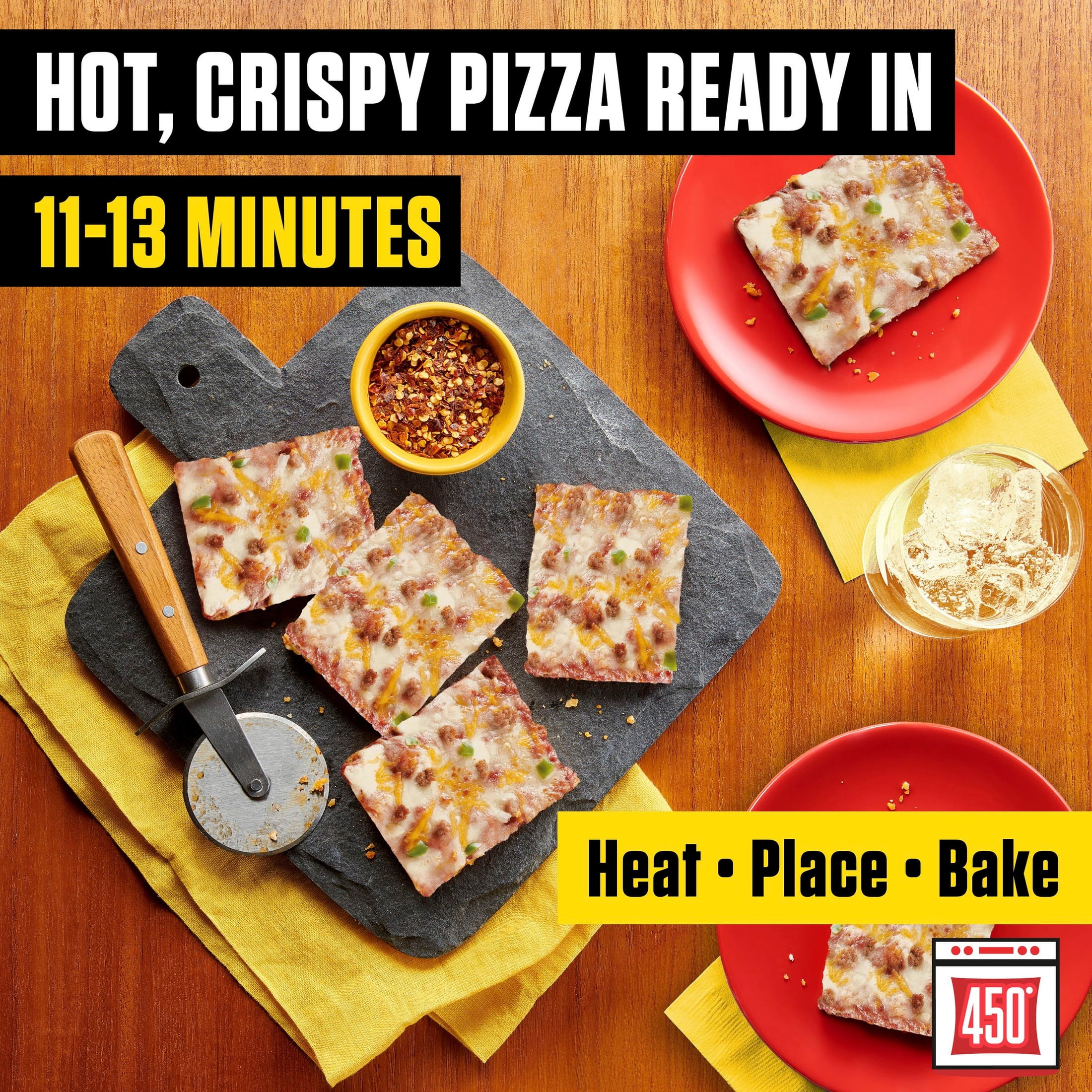 Totino's Ultimate Pizza, Mexican Style, Thin Crust, 29g Protein, 11 oz (Frozen)