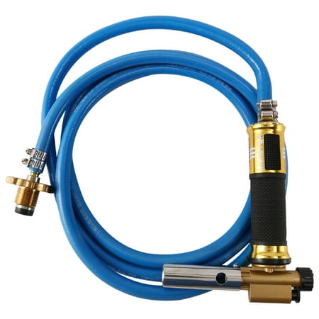 

Electronic Ignition Liquefied Gas Welding Torch Kit with Hose for Soldering Cooking Brazing Heating Lighting