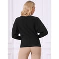 thumbnail image 5 of DARING DIVA Women's Batwing Sleeve Oversized Knit Sweater Pullover Tops L Black, 5 of 7
