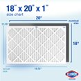 thumbnail image 2 of Filtro de aire Clorox 46x51x2 MERV 11 plisado HVAC, paquete de 4, 2 of 7