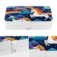 thumbnail image 4 of Unicorn Portable PU Leather Necklace Organizer with Removable Compartment & Decorative Box - Jewelry Boxes Included, 4 of 6