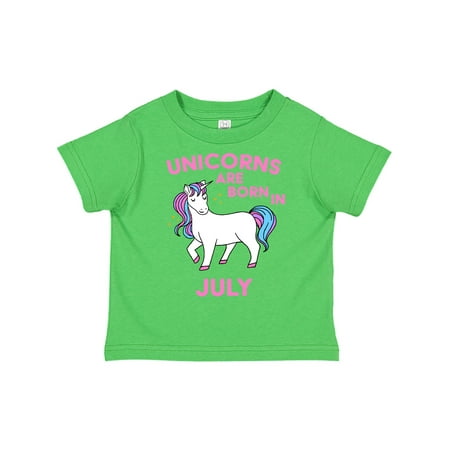 

Inktastic Unicorns are Born in July Gift Toddler Boy or Toddler Girl T-Shirt