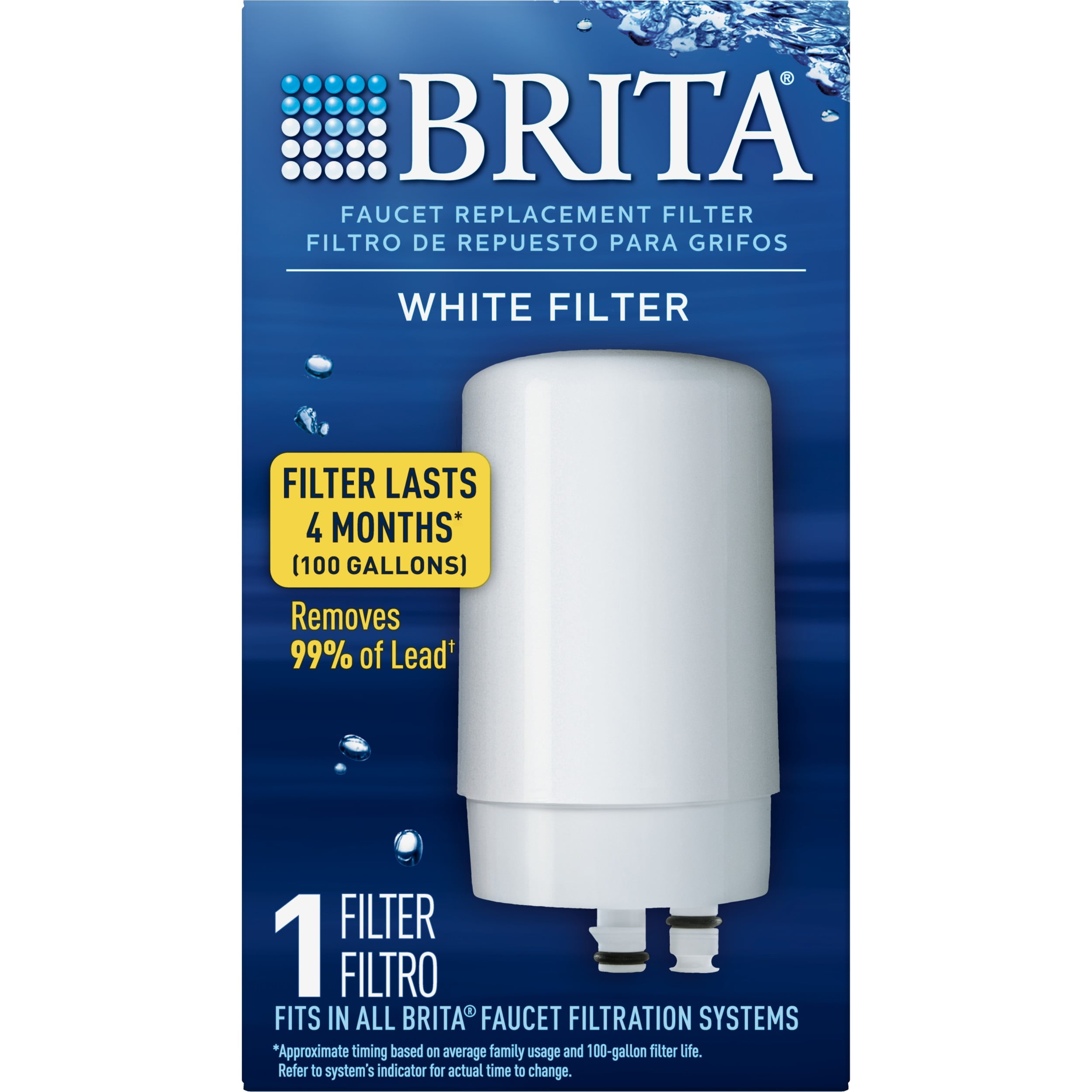 1-20PCS Brita On Tap FR-200 FF-100 Faucet Water Filter Replacement Filters White 