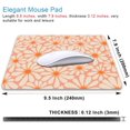 thumbnail image 2 of Cute Pink Mouse Pad, Daisy Flowers Mouse Pad, Aesthetic Modern Art Mousepad, Abstract Desk Decor, Anti Slip Rubber Base Orange Floral Mice pad for Computer Office Girl, 9 x 8 Inch, 2 of 6