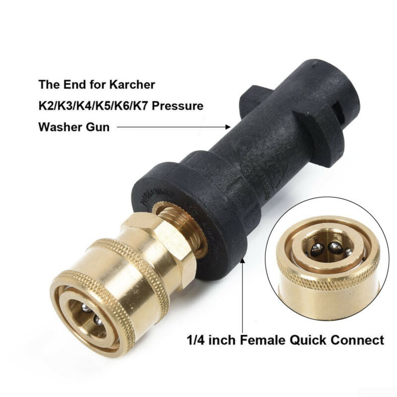 Adapter for Karcher K to 1/4'' inch Quick Connect Pressure Washer Gun Lance