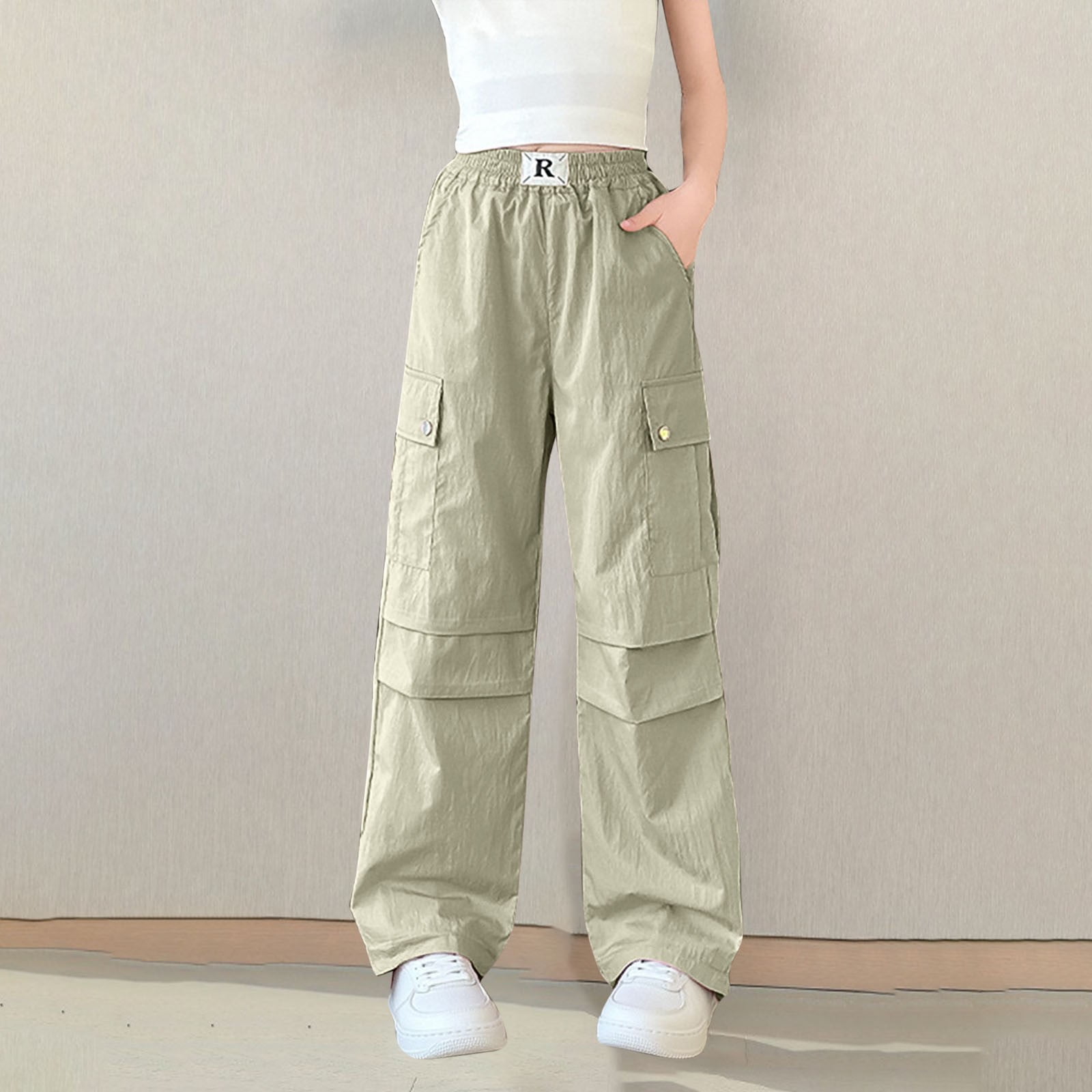 SEE SEE WIDE NYLON SPORTY PANTS チャコール CHARCOAL XL 【公式通販】