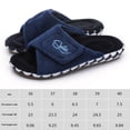 thumbnail image 2 of Smile Zapatillas de casa ajustables con puntera abierta zapatos casuales para la casa diapositivas para mujer, 2 of 9