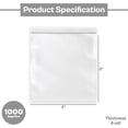 thumbnail image 5 of PSBM Clear Reclosable Poly Bags 10" x 12" 4 Mil Durable Bags for Food Storage and Organization 1000 Pieces, 5 of 5