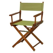 Casual Home 200-55-021-100 Directors Chair Honey Oak Frame with Olive Canvas - 18 in.