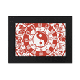 thumbnail image 1 of Los diagramas del zodiaco chino Yin Yang de Taiji Marco de Fotos de escritorio imagen Arte Negro Pintura 5x7 pulgadas, 1 of 4